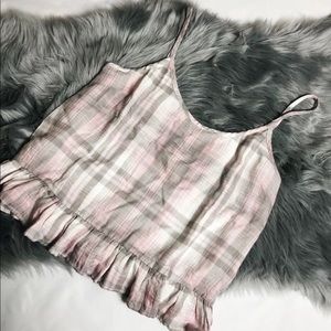 Cloth & Stone Plaid Tank Top Anthropologie